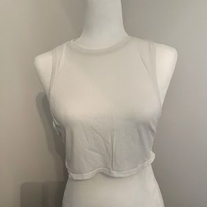 Lulu Lemon Crop Tank - White